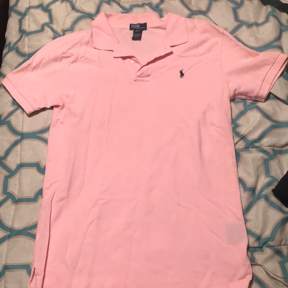 Boys Pink Polo by Ralph Lauren